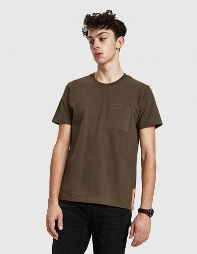 Nudie Jeans Kurt Worker Tee In Bunker