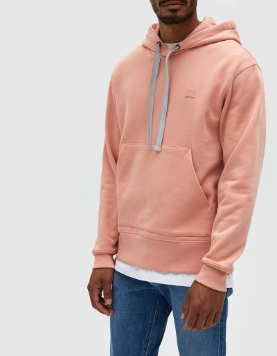 Acne Studios Ferris Face Hoodie In Pale Pink