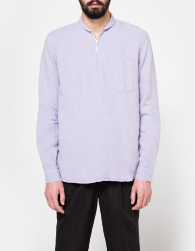 Our Legacy Shawl Zip Shirt Orchid Cotton/linen