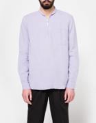 Our Legacy Shawl Zip Shirt Orchid Cotton/linen