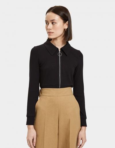 Farrow Gian Zip Top In Black