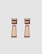 Rachel Comey Beam Geometric Earrings In Russet