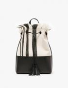Loeffler Randall Blackpack In Natural/black
