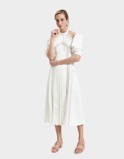 Self-portrait Ottoman Paneled Dress
