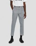Obey Straggler Houndstooth Pant In White