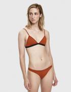 Haight Taping Triangle Bikini In Rust And Black