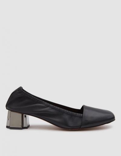 Robert Clergerie Peket Heel In Black