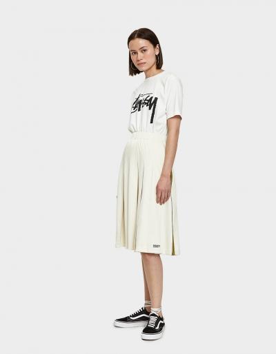 St Ssy Sloane Track Skirt In Off White