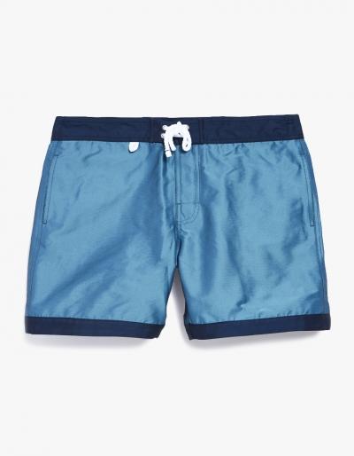 Cuisse De Grenouille Atlantique Boardshort In Light Green - White