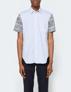 Junya Watanabe Man Nylon Stripe X Lawn Print