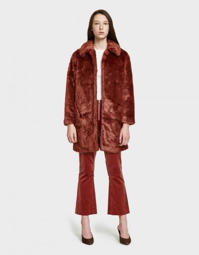 Frame Velvet O-ring Zip Flare In