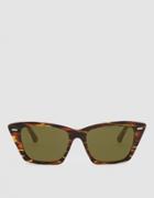 Acne Studios Ingridh Sunglasses In Tortoise/green
