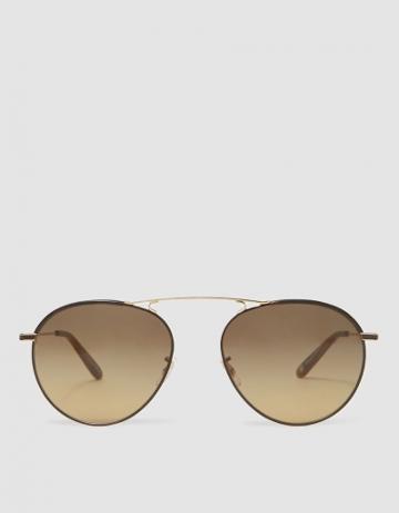 Garrett Leight Innes 55 In Dark Wave Rock/olivine Gradient