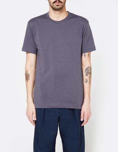 Comme Des Gar Ons Shirt Plain Ss Tee In Dark Grey