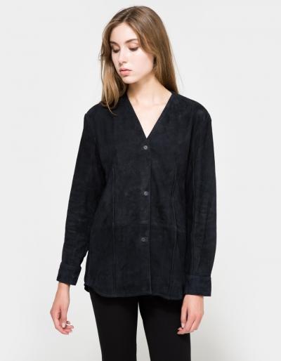 Wood Wood Debbie Shirt In Dark Navy