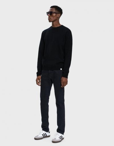 Norse Projects Sigfred Lambswool Sweater In Black
