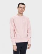 Champion Reverse Weave Rw Crewneck Sweatshirt In Rose