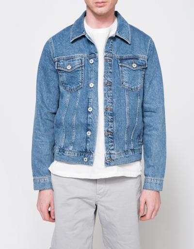 Topman Mid Wash Rowley Western Jacket