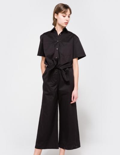 T By Alexander Wang Wide Leg Front Tie Romper