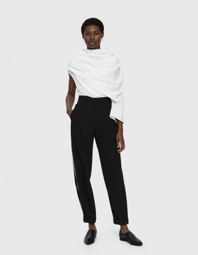 A.w.a.k.e. Pleated Asymmetric Blouse