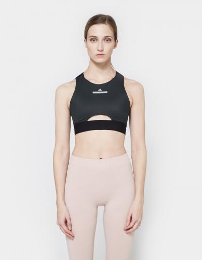Adidas By Stella Mccartney Run Crop Top In Black