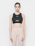 Adidas By Stella Mccartney Run Crop Top In Black