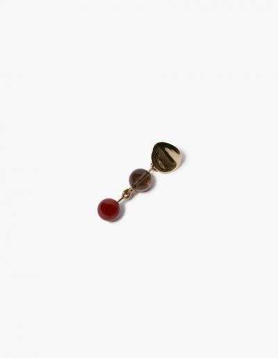 Faris Sina Bis Drop Earring In Bronze