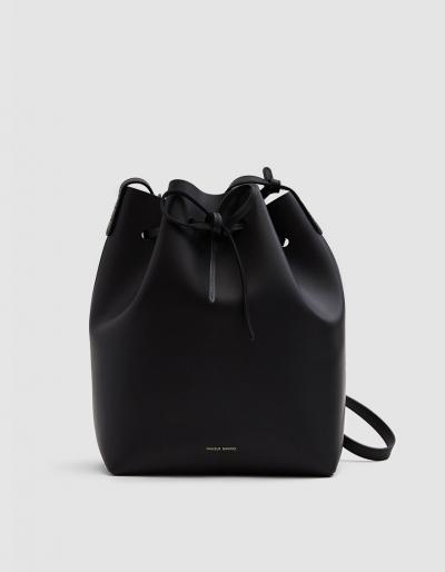 Mansur Gavriel Bucket Bag In Black/blue
