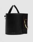 Danse Lente Bobbi Leather Bucket Bag In Black