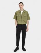 Our Legacy Chamois Short Sleeve Shirt In Olive Tactic Twill