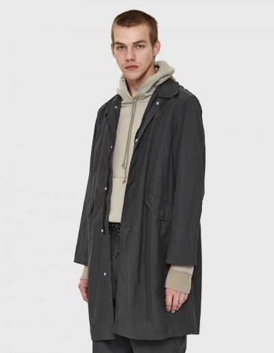 Our Legacy Reduced M51 Coat In Black Soft Nylon Ripstop