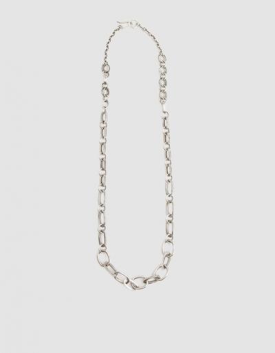 Annie Costello Brown Opera Chain Necklace
