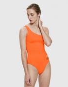 Msgm Asymmetrical Logo One-piece