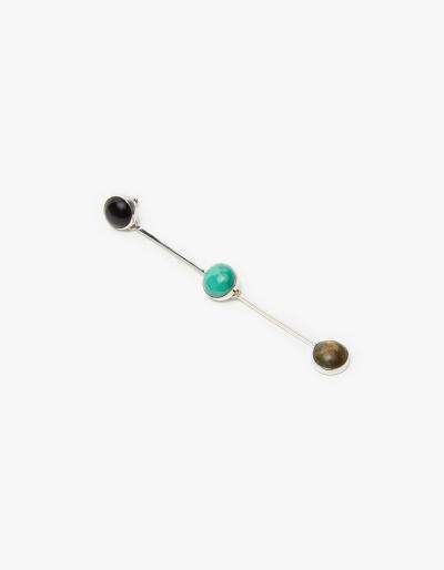 Faris Single Onyx Longsway Earring