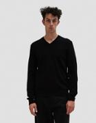 Comme Des Gar Ons Play Play Small Black Heart Pullover In Black