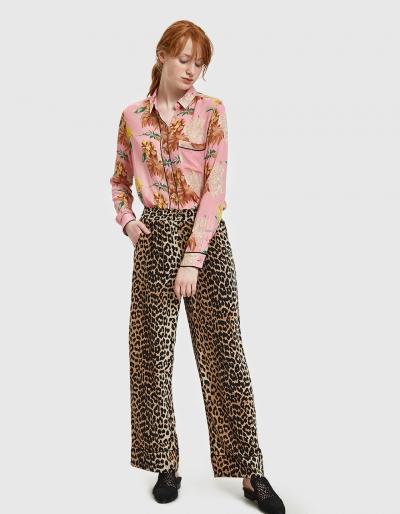 Ganni Fayette Silk Pants In