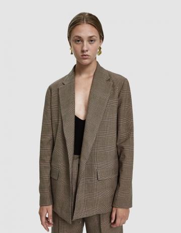 Mijeong Park Oversized Plaid Jacket