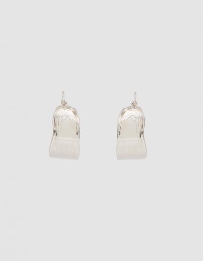 Leigh Miller Wakame Silver Hoop Earrings