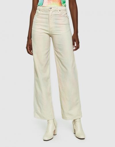 Eckhaus Latta Wide Leg Jean In Soft Watercolor