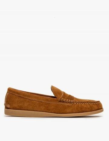 Quoddy Toast Suede Penny