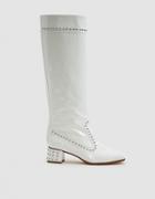 Maryam Nassir Zadeh Kiki Boot In White Patent