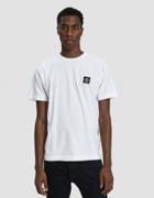 Stone Island S/s Embroidered Logo Tee In White