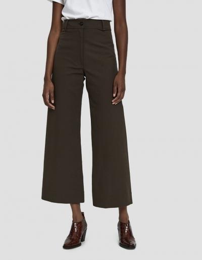 Creatures Of Comfort Maison Twill Sailor Pant In Dark Brown
