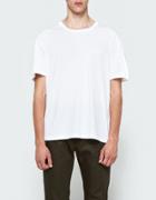 Maison Margiela Vintage Dyed Logo Tee In White