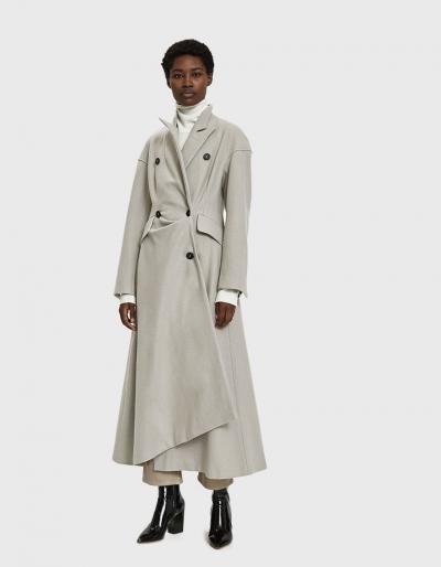 Walk Of Shame Cutout Wool Coat