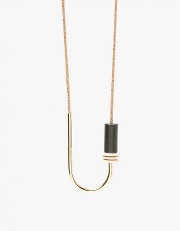 Maslo Jewelry Chock A Block In Gold/black