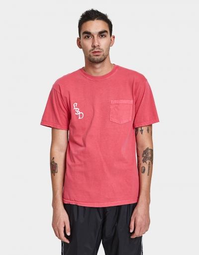 St Ssy Lsd Palms Pigment Dyed Pocket Tee