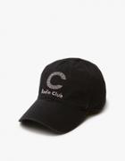 Carhartt Wip Radio Club Logo Cap In Black/vegas Pink
