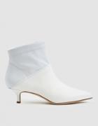 Tibi Jean Ankle Boot In Bright White