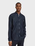 Carhartt Wip L/s Civil Shirt In Blue Rinsed